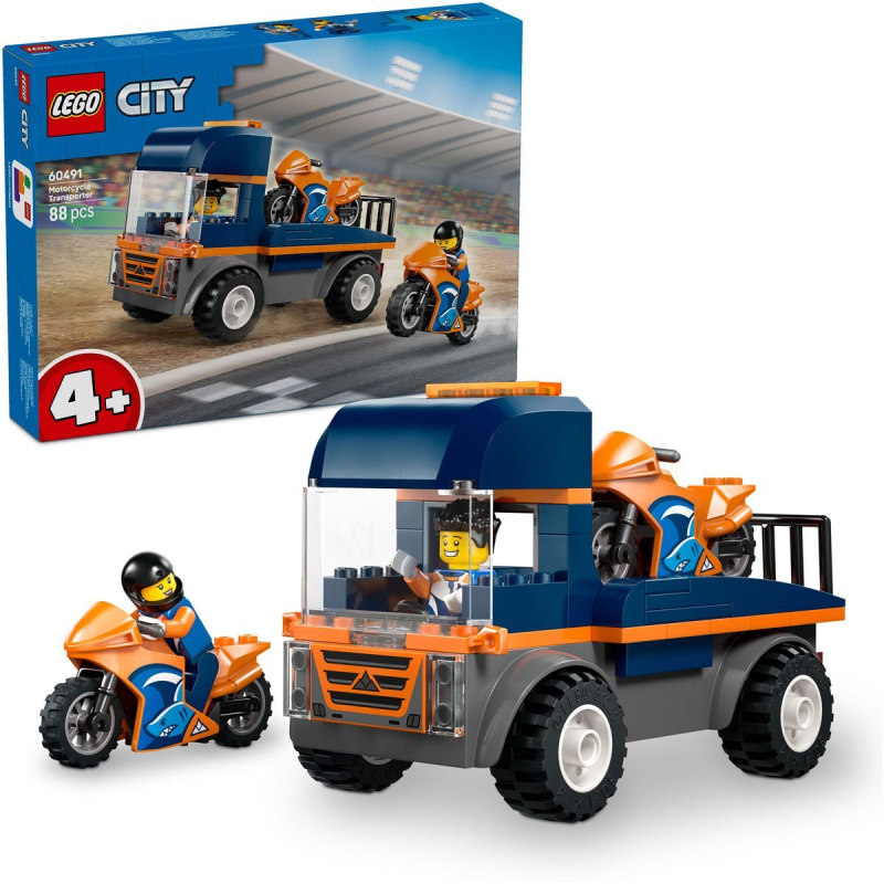 LEGO® City 60491 Kamion na přepravu motorek