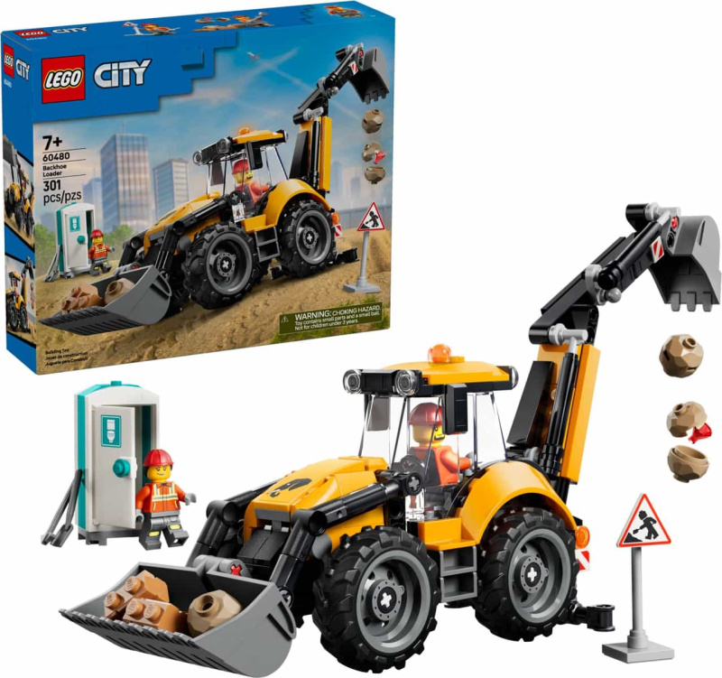 LEGO LEGO® City 60480 Žlutý nakladač s rypadlem