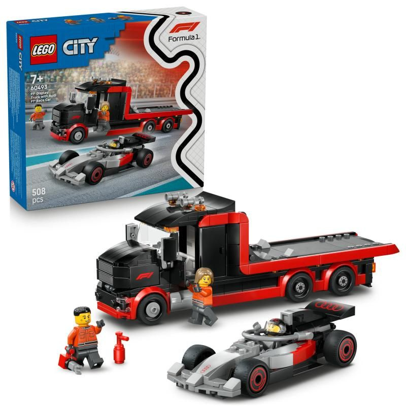 Lego® city 60493 výstavní náklaďák f1® se závodním autem audi f1®