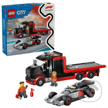 Lego® city 60493 výstavní náklaďák f1® se závodním autem audi f1®