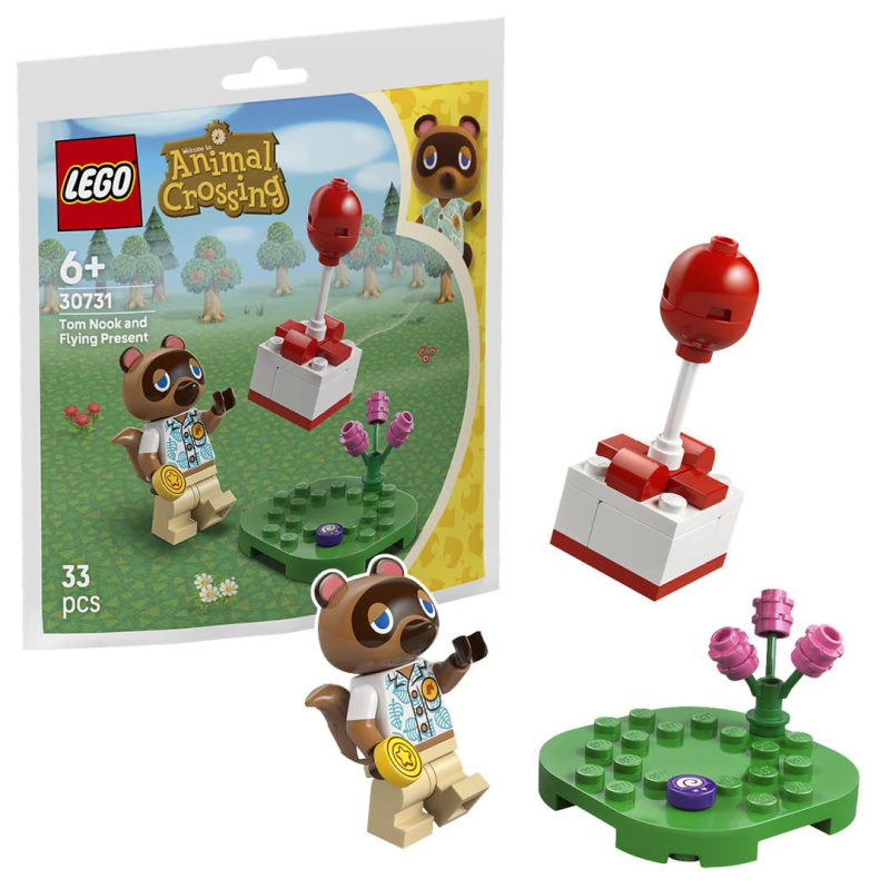 Stavebnice ANIMAL CROSSING Tom Nook a létající dárek