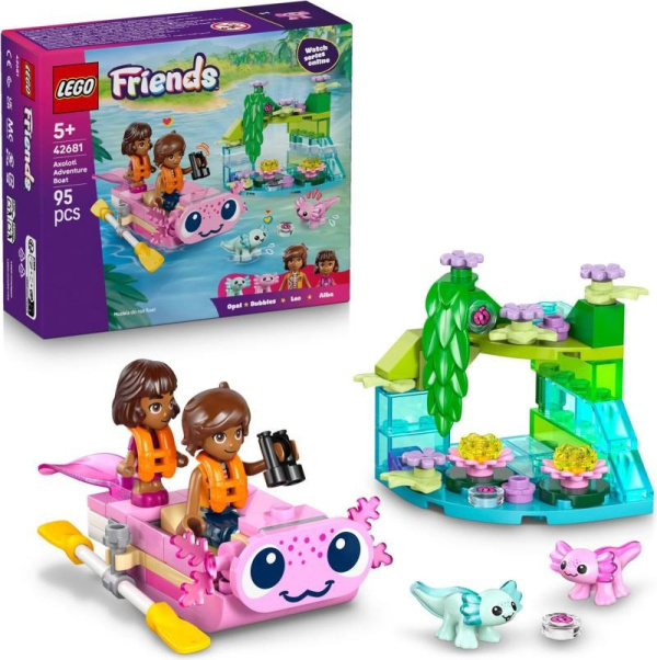 LEGO® Friends 42681 Dobrodružný člun s axolotly