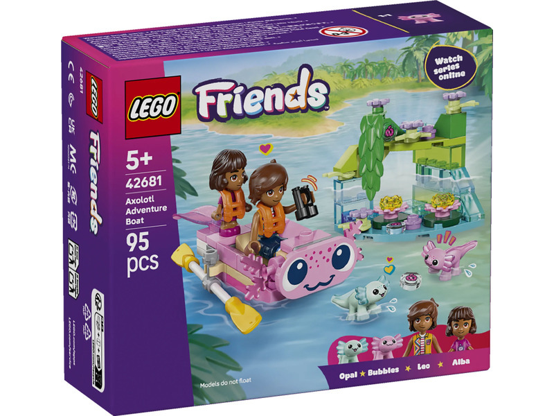 LEGO® Friends 42681 Dobrodružný člun s axolotly