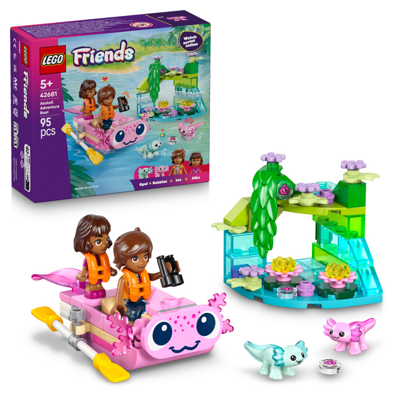 LEGO® Friends 42681 Dobrodružný člun s axolotly