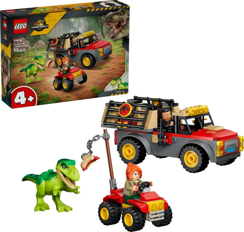 Lego® jurassic world 77978 náklaďák na přepravu malého t-rexe