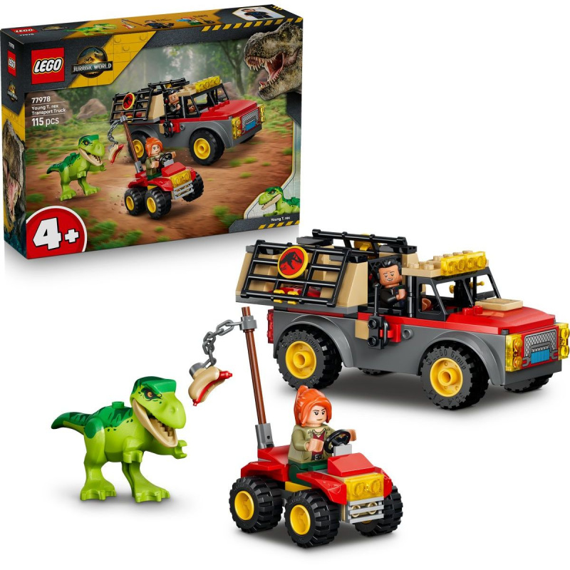 Lego® jurassic world 77978 náklaďák na přepravu malého t-rexe