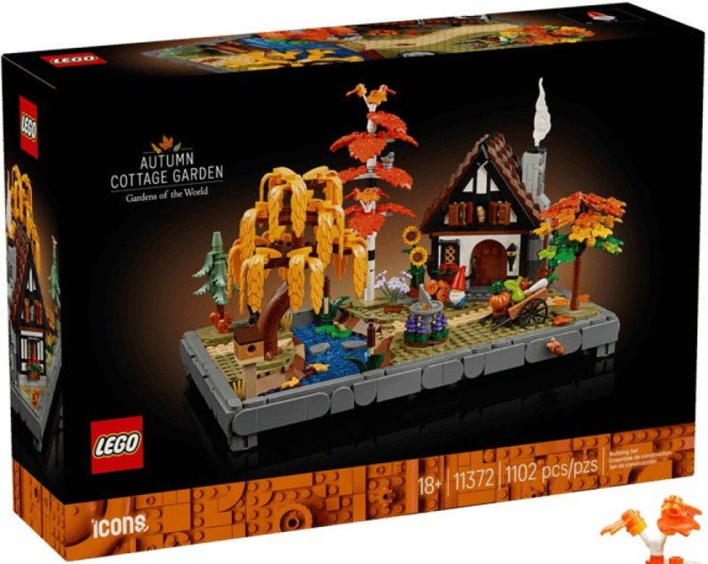 LEGO® Icons 11372 Chata a podzimní zahrada
