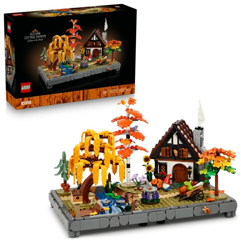 LEGO® Icons 11372 Chata a podzimní zahrada