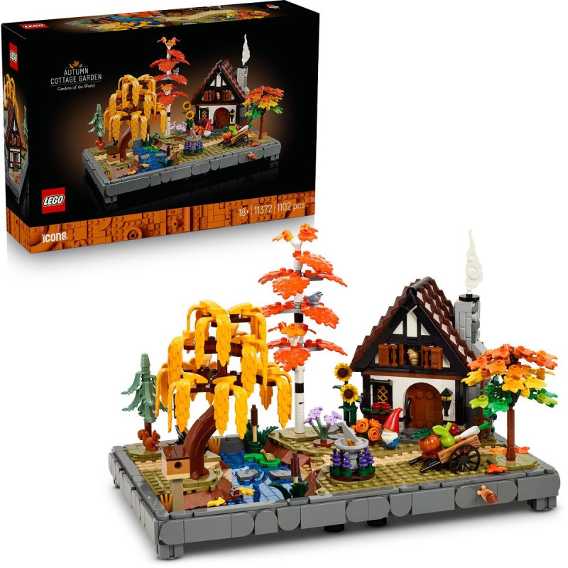 LEGO® Icons 11372 Chata a podzimní zahrada