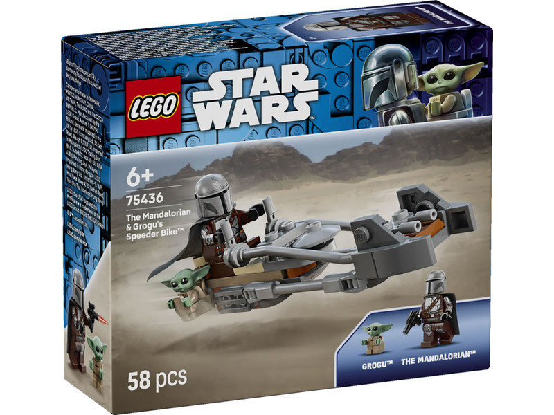 LEGO® Star Wars™ 75436 Mandalorian a Grogu a spídrová motorka