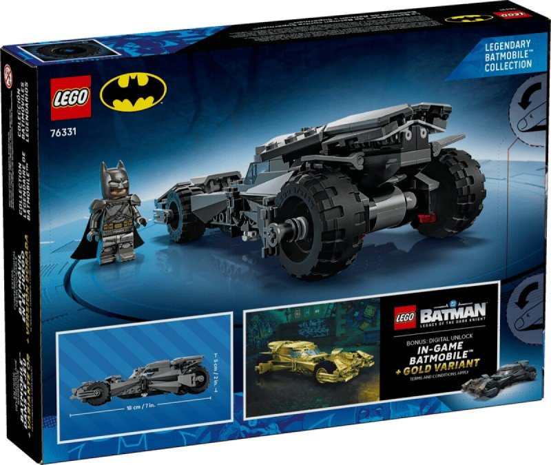 Lego® dc 76331 batman vs. superman™: batmobil