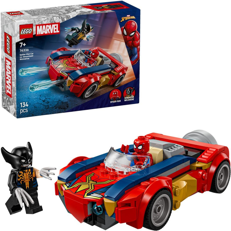 LEGO® | Marvel 76336 Spider-Man a auto vs. venomizovaný Wolverine