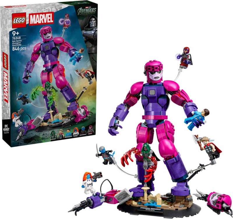 Lego® marvel 76348 velkolepá bitva: avengers: doomsday