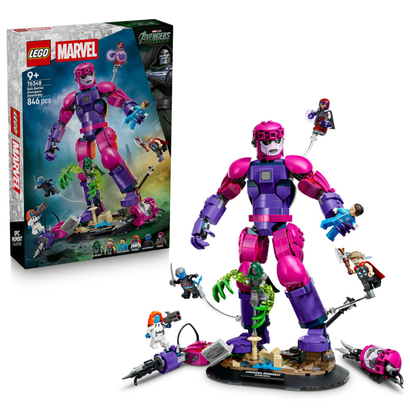 Lego® marvel 76348 velkolepá bitva: avengers: doomsday
