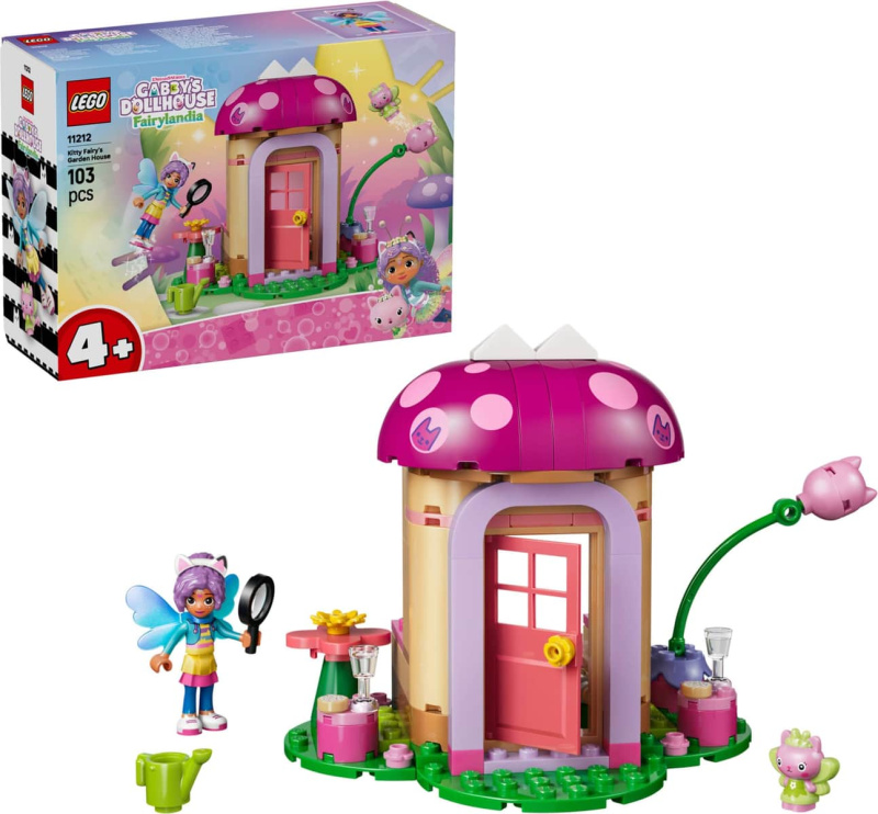 Lego® gabby's dollhouse™ 11212 zahradní dům víly kočičky