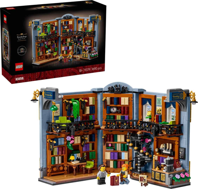 Lego® icons 11379 knižní zarážka: knihkupectví