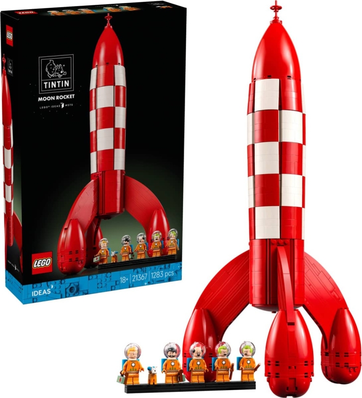 LEGO® Ideas 21367 Tintin® a raketa na Měsíc