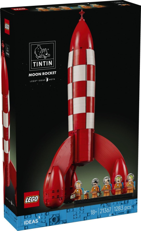 LEGO® Ideas 21367 Tintin® a raketa na Měsíc