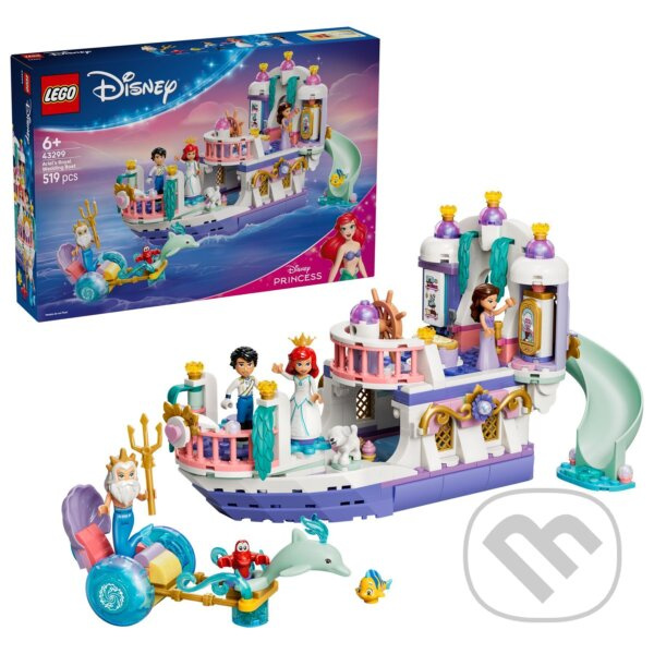 LEGO LEGO® │ Disney 43299 Arielina loď a královská svatba