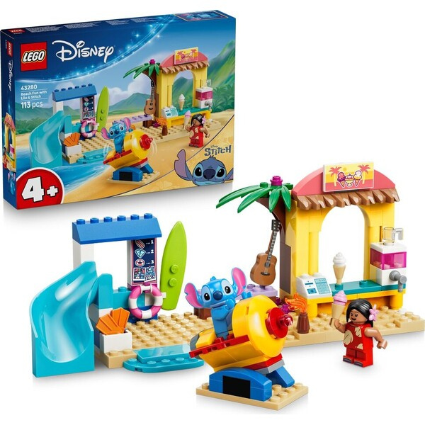 LEGO LEGO® │ Disney 43280 Zábava na pláži s Lilo a Stitchem