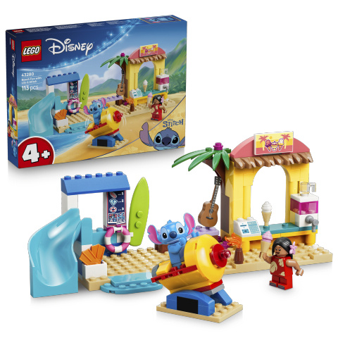 LEGO LEGO® │ Disney 43280 Zábava na pláži s Lilo a Stitchem