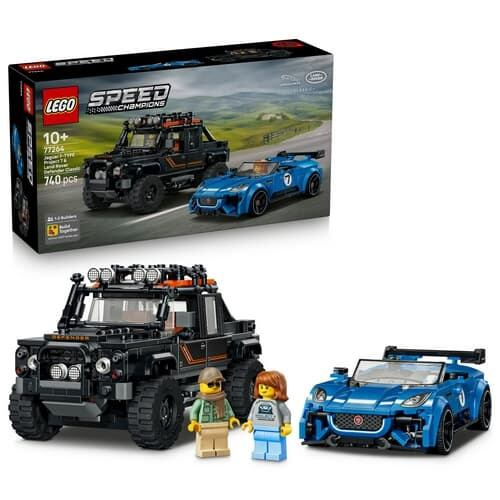 Lego® speed champions 77264 jaguar project 7 a land rover defender