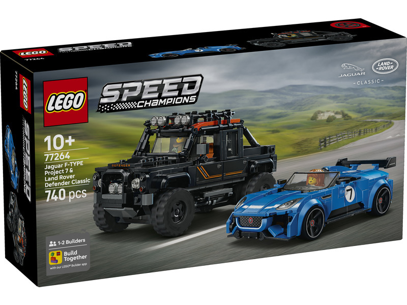 Lego® speed champions 77264 jaguar project 7 a land rover defender