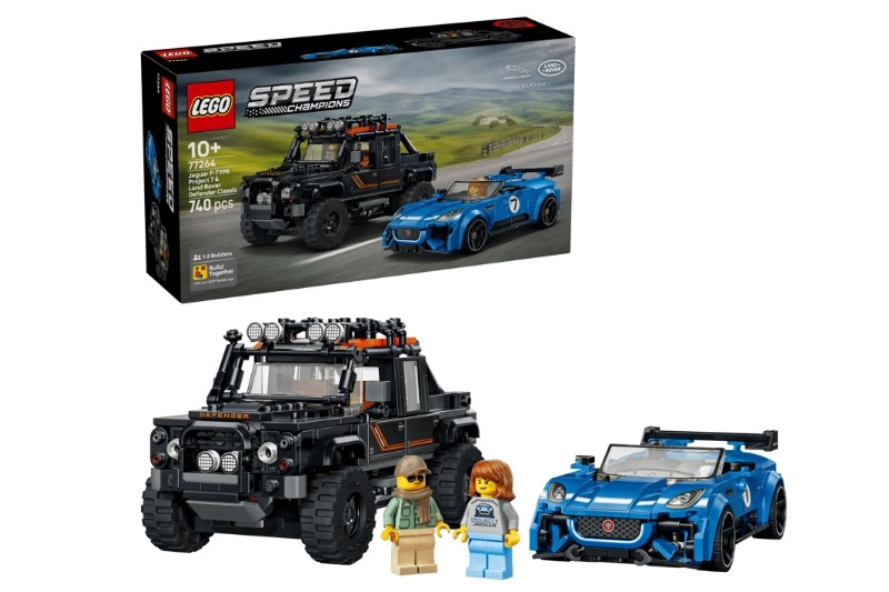 Lego® speed champions 77264 jaguar project 7 a land rover defender