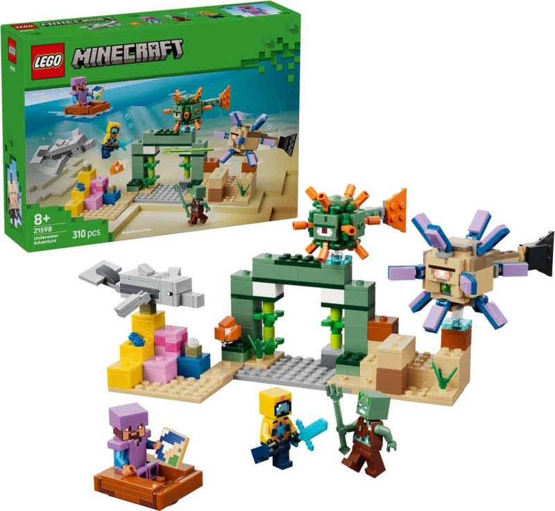 Lego® minecraft® 21598 podmořské dobrodružství