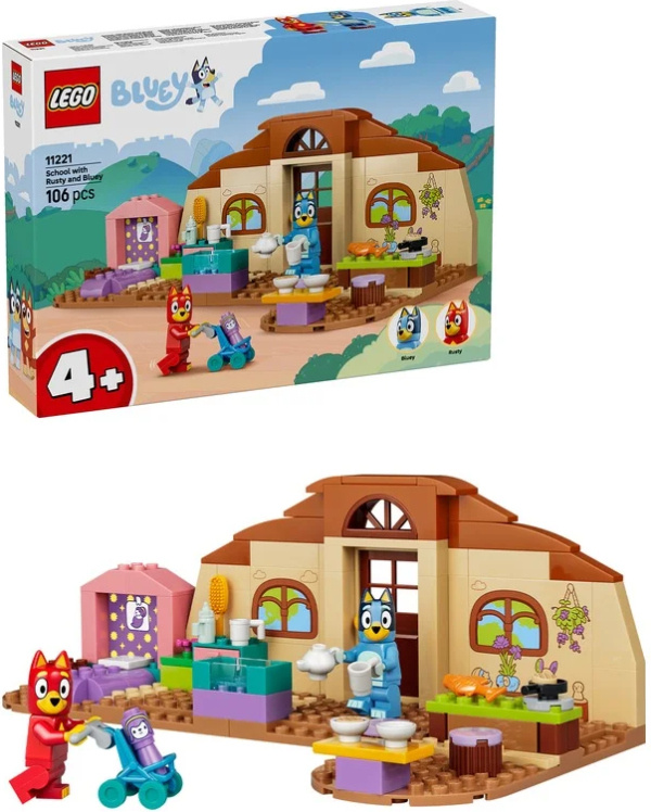 LEGO LEGO® Bluey 11221 Rusty, Bluey a škola
