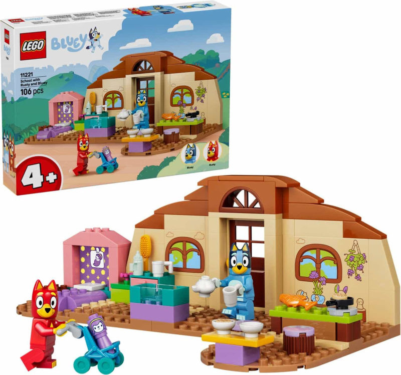 LEGO LEGO® Bluey 11221 Rusty, Bluey a škola
