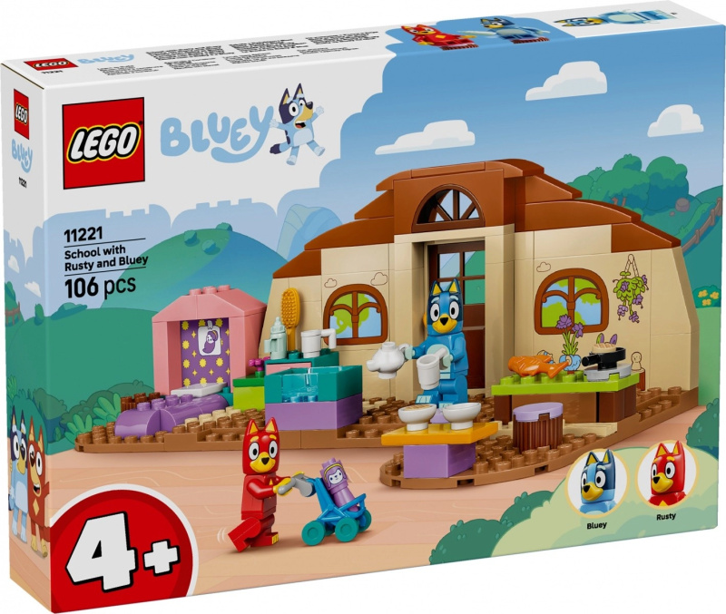 LEGO LEGO® Bluey 11221 Rusty, Bluey a škola
