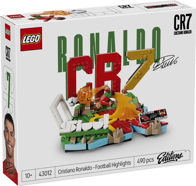 Lego® editions 43012 cristiano ronaldo – hvězdné momenty fotbalu