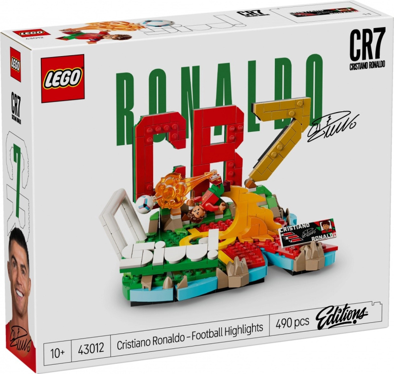 Lego® editions 43012 cristiano ronaldo – hvězdné momenty fotbalu