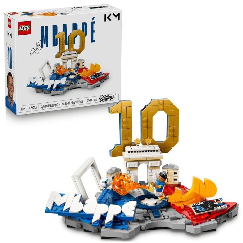Lego® editions 43013 kylian mbappé – hvězdné momenty fotbalu