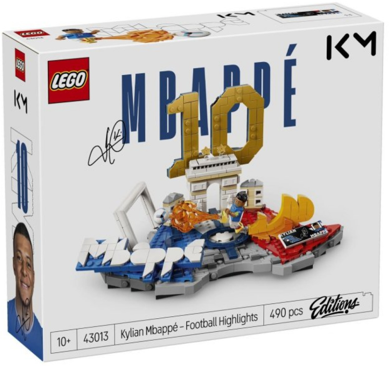 Lego® editions 43013 kylian mbappé – hvězdné momenty fotbalu