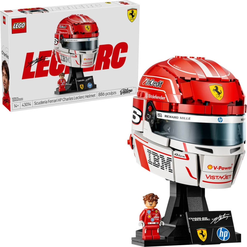 Lego® editions 43014 helma charles leclerc ze scuderia ferrari hp
