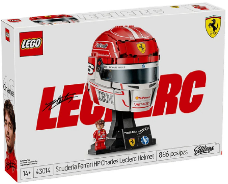 Lego® editions 43014 helma charles leclerc ze scuderia ferrari hp