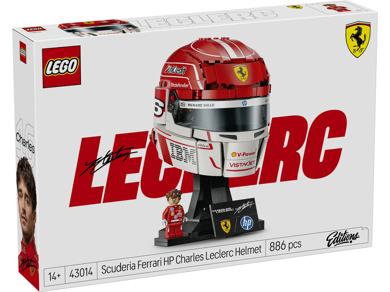 Lego® editions 43014 helma charles leclerc ze scuderia ferrari hp