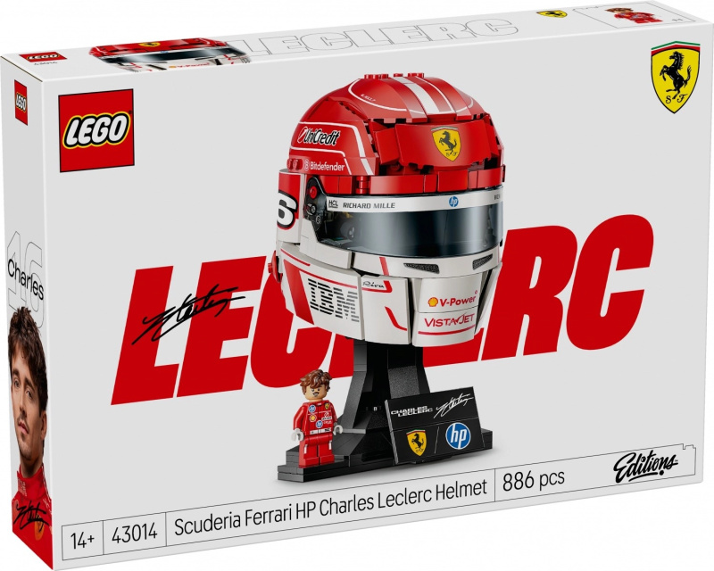Lego® editions 43014 helma charles leclerc ze scuderia ferrari hp