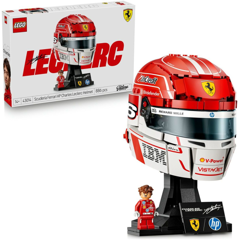 Lego® editions 43014 helma charles leclerc ze scuderia ferrari hp