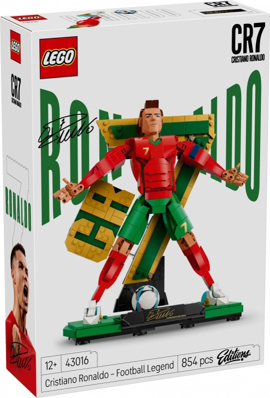 Lego® editions 43016 cristiano ronaldo – fotbalová legenda