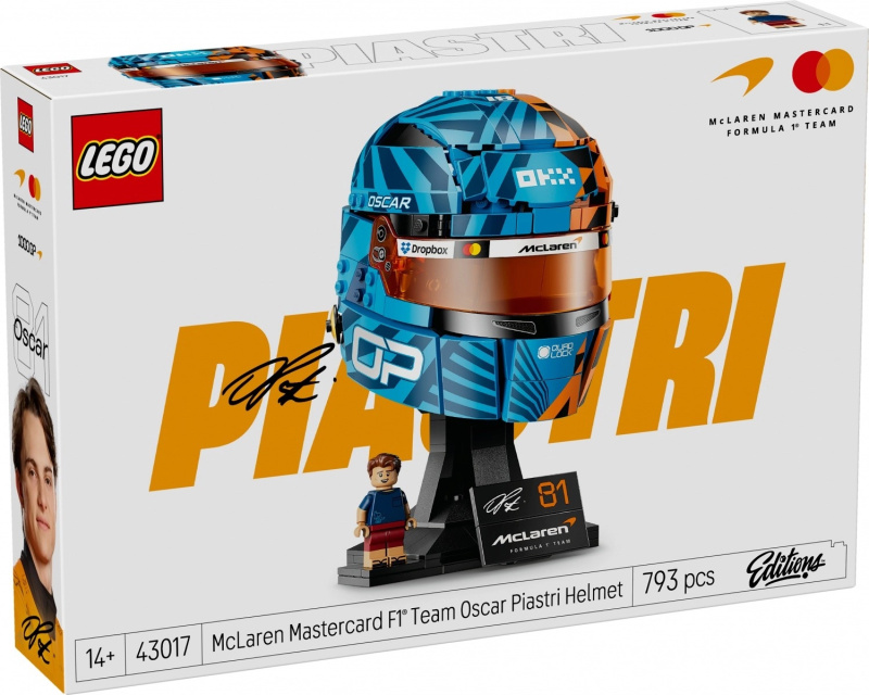 LEGO® Editions Helma Oscar Piastri z týmu McLaren Mastercard F1®