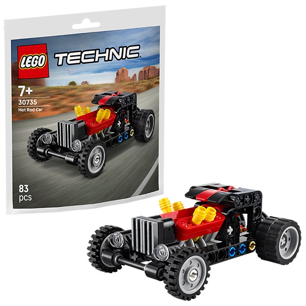 Lego technic hot rod – model auta s pohyblivými písty