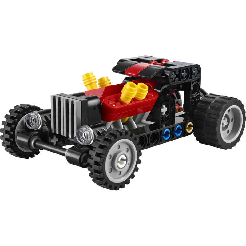 Lego technic hot rod – model auta s pohyblivými písty