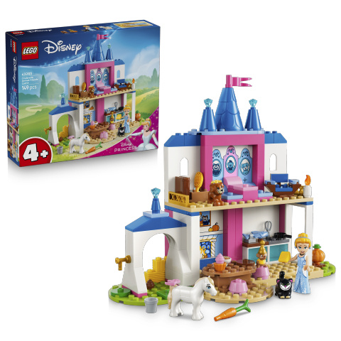 LEGO LEGO® │ Disney 43283 Popelčin zámek a její zvířecí přátelé