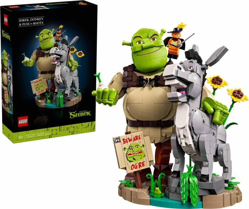 LEGO® Shrek 72423 Shrek, Oslík a Kocour v botách