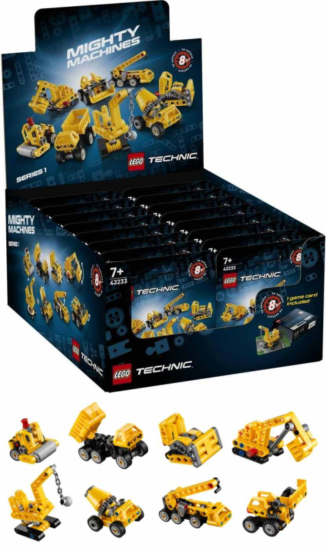 Lego® technic 42233 mocné stroje ucelená kolekce 8 vozidel