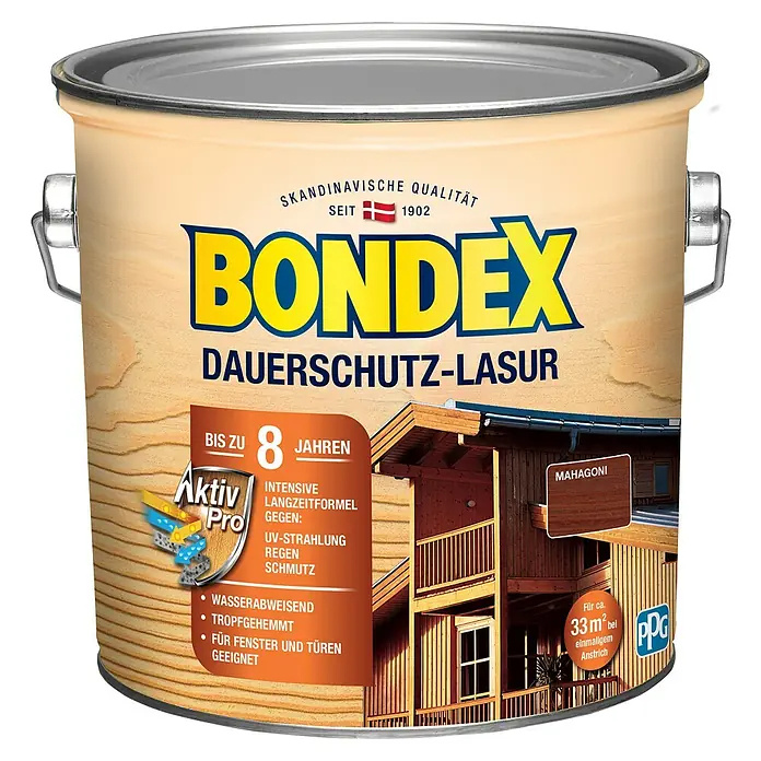 Lazura na dřevo Bondex / 2,5 l / mahagon Varianta: ivi2