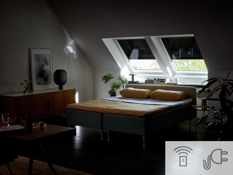 VELUX SML 0000 předokenní roleta Označení okna (ze štítku na okně): FK06/F06/206 66x118 cm